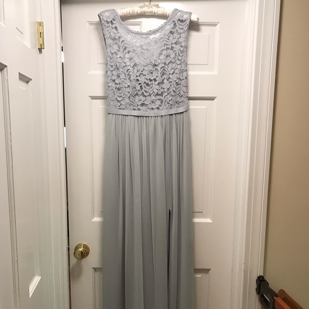 David’s bridal “mystic” size 6 lace mesh dress